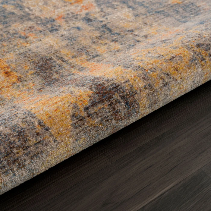 Rugs Town 81774 Beige/ Blue 2' X 6' Rect. Rug