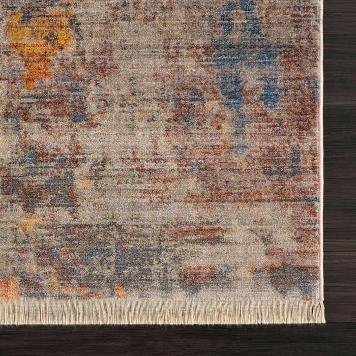 Rugs Town 81774 Beige/ Blue 2' X 6' Rect. Rug
