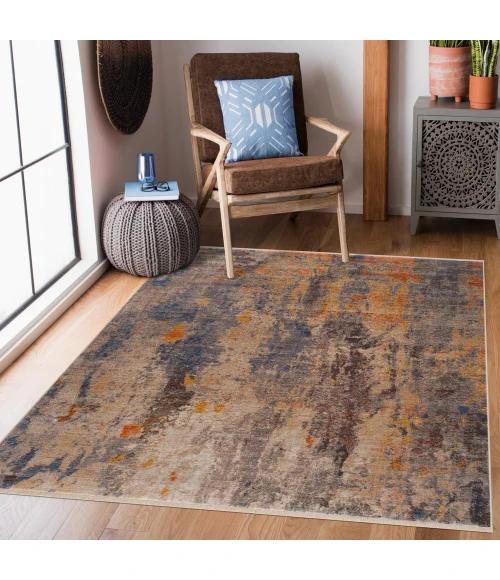 LR Home Holi 81774 Beige/ Blue 9' X 12' Rect. Rug