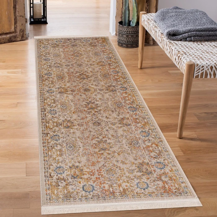 Rugs Town 81775 Ivory/ Multi 2' X 6' Rect. Rug