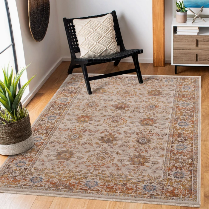 Rugs Town 81775 Ivory/ Multi 4' X 6' Rect. Rug