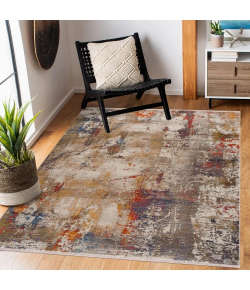 LR Home Holi 81776 Gray/ Multi 7'9" X 10'0 Rect. Rug