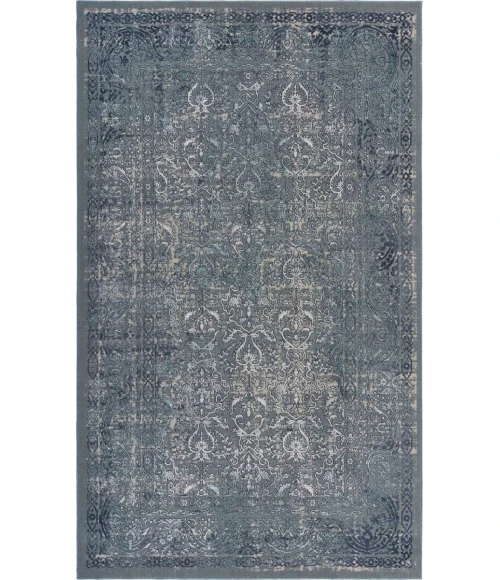 LR Home IMAGINE 81511 Niagara Blue 7'-9" X 10'-9 Rect. Rug
