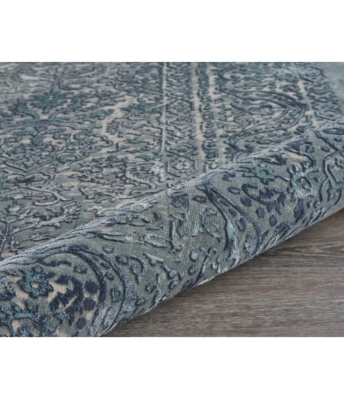 LR Home IMAGINE 81511 Niagara Blue 7'-9" X 10'-9 Rect. Rug