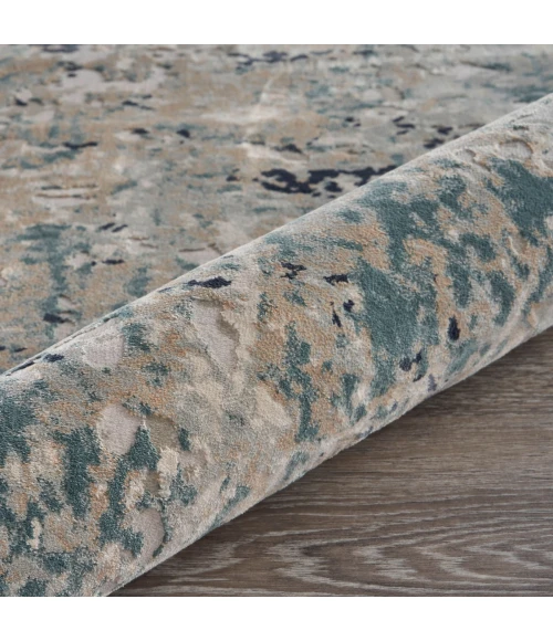 LR Home Imagine Gray/Blue/Taupe/Cream 81513 5 ft. 3 in. X 7 ft. 6 in. Rect. Rug