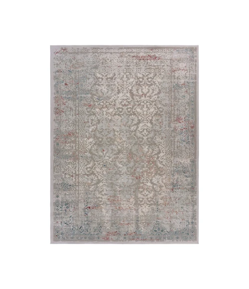 LR Home IMAGINE 81515 Stone Wine 1'10" X 3'0 Rect. Rug