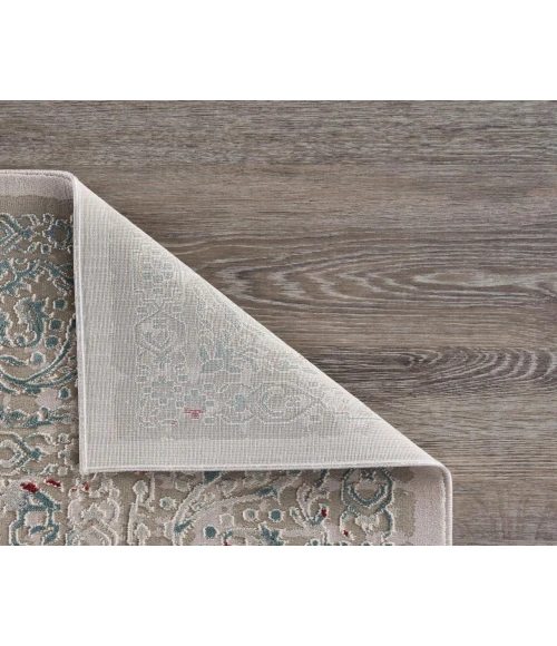 LR Home IMAGINE 81515 Stone Wine 1'10" X 3'0 Rect. Rug