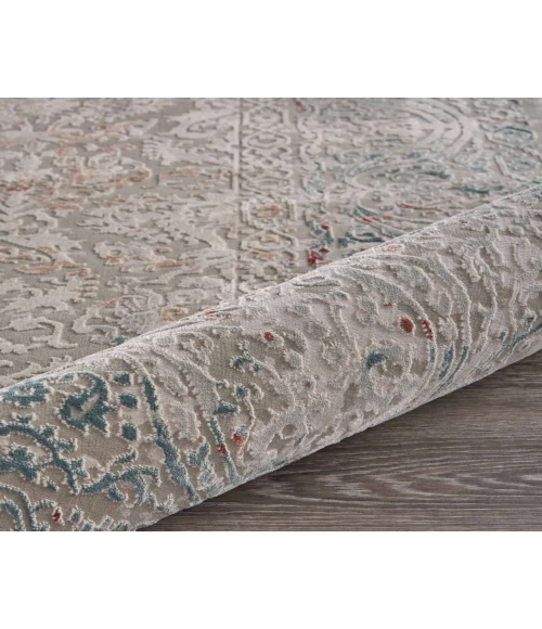 LR Home IMAGINE 81515 Stone Wine 1'10" X 3'0 Rect. Rug