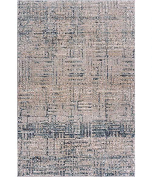 LR Home Imagine Cream/Blue/Ivory 81517 7 ft. 9 in. X 10 ft. 9 in. Rect. Rug