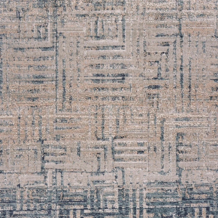 LR Home Imagine Cream/Blue/Ivory 81517 9 ft. 6 in. X 13 ft. Rect. Rug
