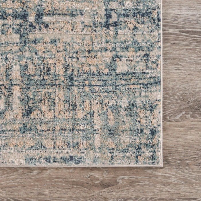 LR Home Imagine Cream/Blue/Ivory 81517 9 ft. 6 in. X 13 ft. Rect. Rug