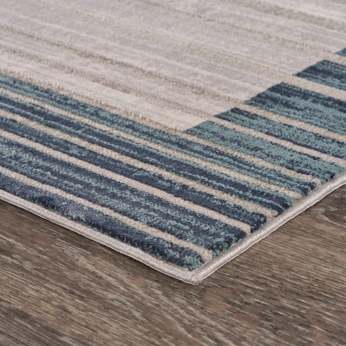 LR Home IMAGINE 81518 Coconut/ Harbor Mist 2'-2" X 7'-7 Rect. Rug