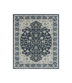 Itzel IMA-AT Navy/Light Gray/Cream 5 ft. 3 in. x 7 ft. 6 in. Rectangle Area Rug