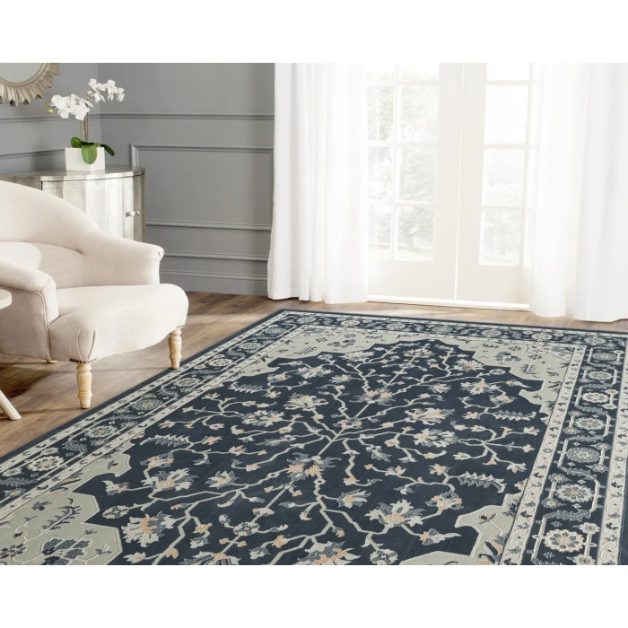LR Home IMAGINE 81523 Navy 5'3" X 7'6 Rect. Rug