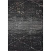 Rugs Town 81852 Black/ Gray 5' X 7'6 Rect. Rug