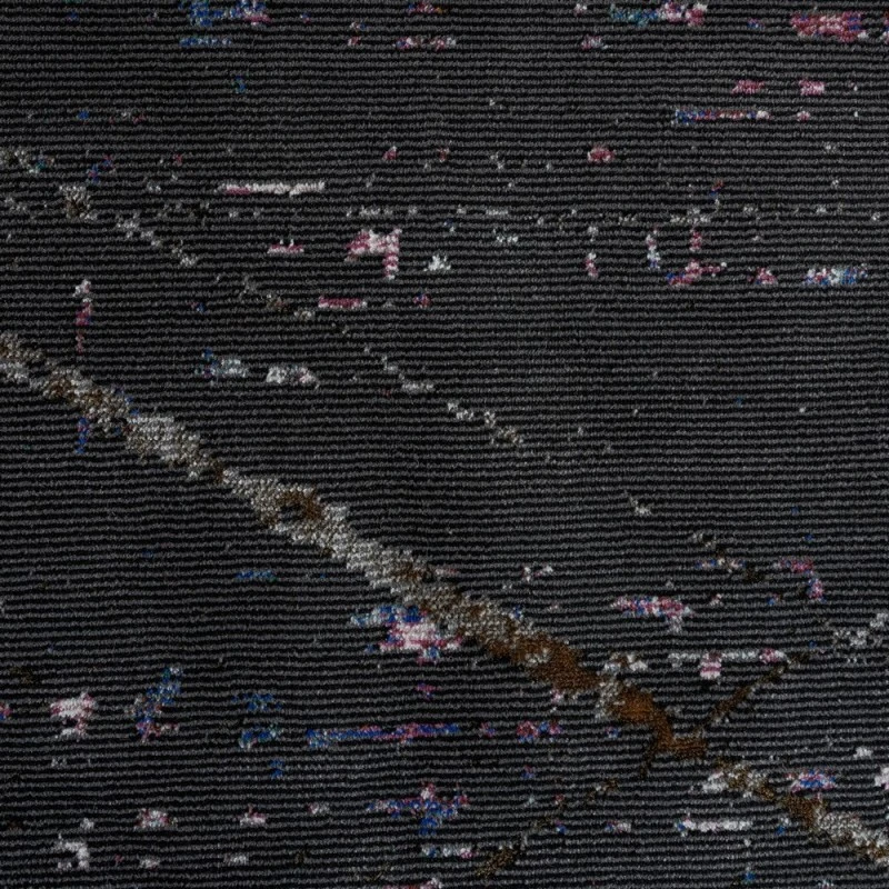 Rugs Town 81852 Black/ Gray 5' X 7'6 Rect. Rug