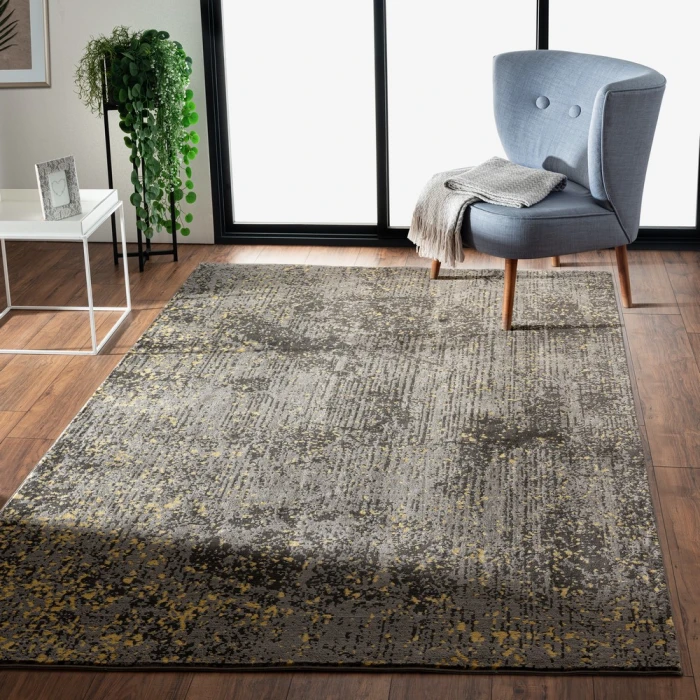 Rugs Town 81853 Plum Beige 7'-6" X 9'-6 Rect. Rug