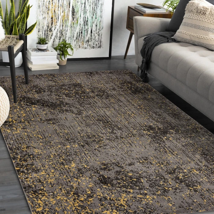 Rugs Town 81853 Plum Beige 7'-6" X 9'-6 Rect. Rug