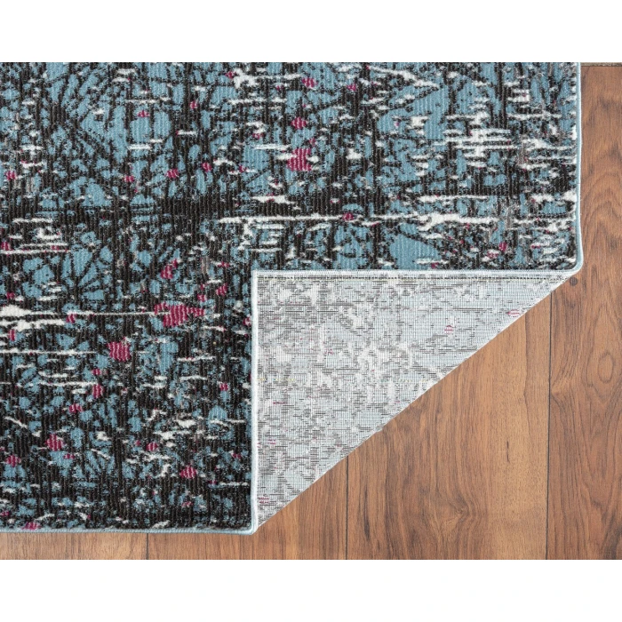 Rugs Town 81854 Blue/ Beige 7'-6" X 9'-6 Rect. Rug