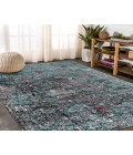 Rugs Town 81854 Blue/ Beige 7'-6" X 9'-6 Rect. Rug