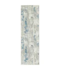 Rugs Town 81779 Gray/ Blue 2' X 6' Rect. Rug