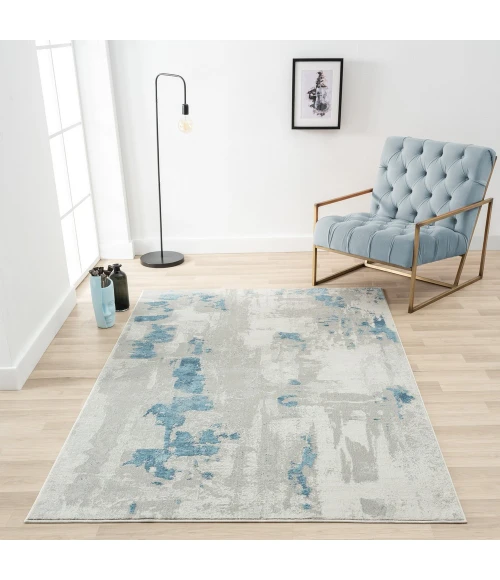 LR Home Isabella 81779 Gray/ Blue 7'10" X 9'10 Rect. Rug