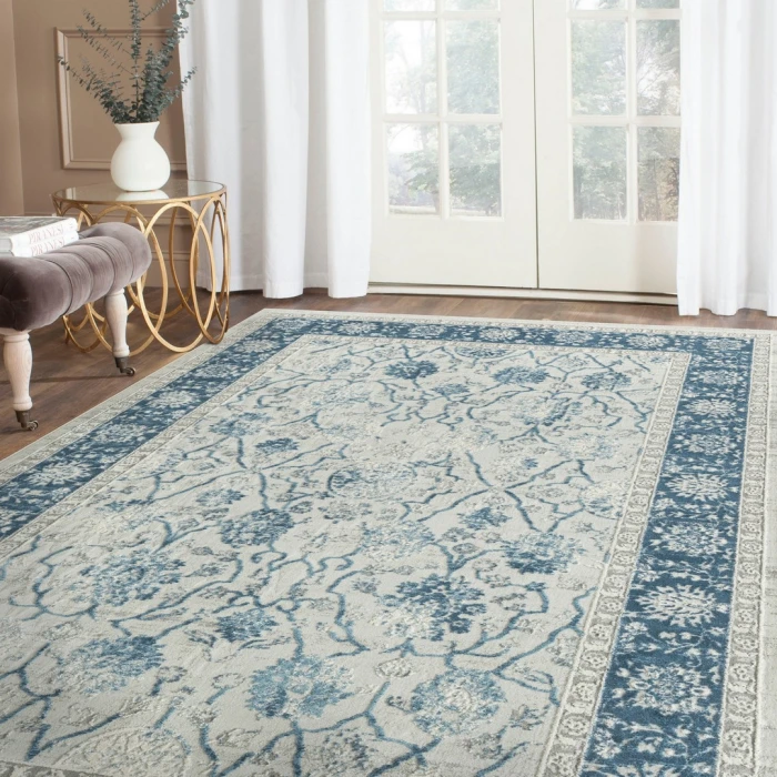 Rugs Town Blue Isabella 9ft. x 12ft. Rect. Rug