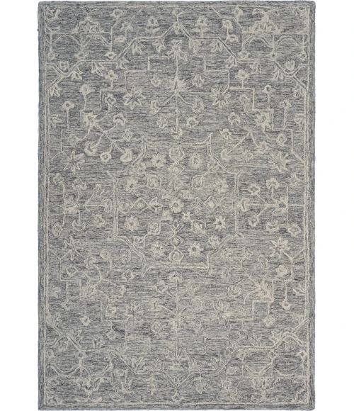 LR Home JUNIPER 81571 Silver Gray 3' X 5' Rect. Rug