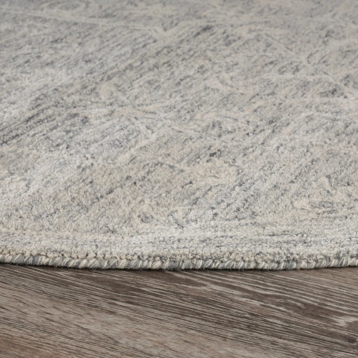 Rugs Town 81571 Silver Gray 7'9" Round Rug