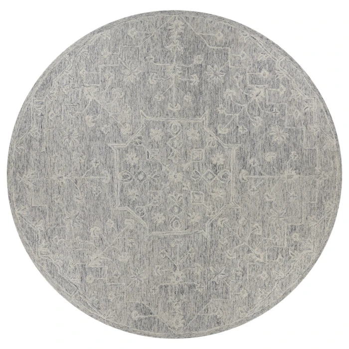 Rugs Town 81571 Silver Gray 7'9" Round Rug