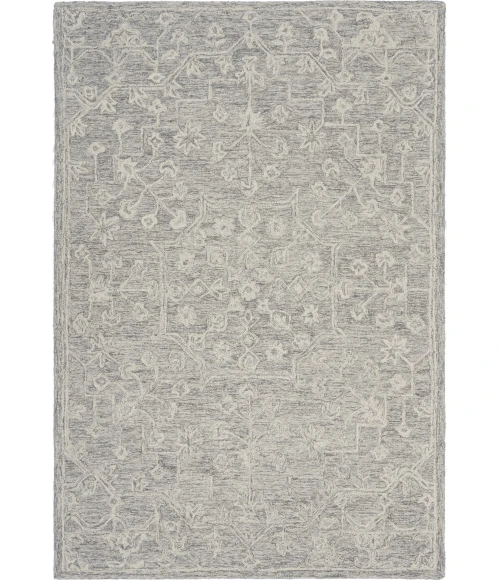 LR Home Juniper Silver JUNIP 5ft. x 7ft.6in. Rectangle Rug