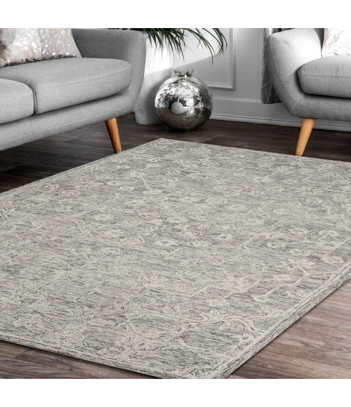 LR Home Juniper Silver JUNIP 5ft. x 7ft.6in. Rectangle Rug