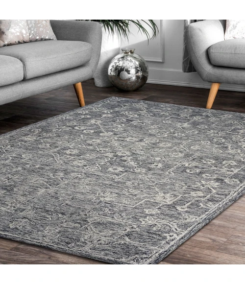 LR Home JUNIPER 81571 Silver Gray 3' X 5' Rect. Rug