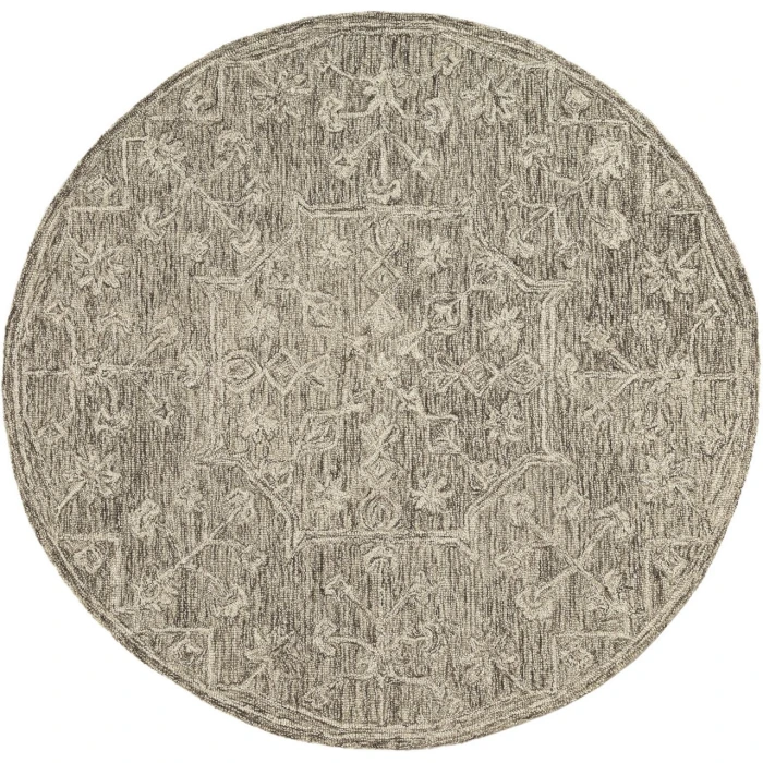 Rugs Town Brown JUNIP 5ft. x 5ft. Round Rug
