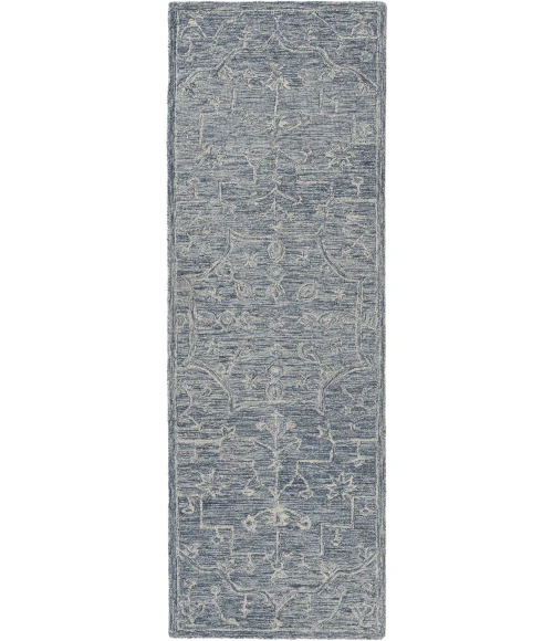 LR Home Juniper Blue JUNIP 2ft.6in. x 7ft.6in. Runner Rug