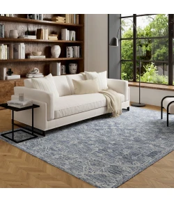 LR Home Juniper Blue JUNIP 5ft. x 7ft.6in. Rectangle Rug