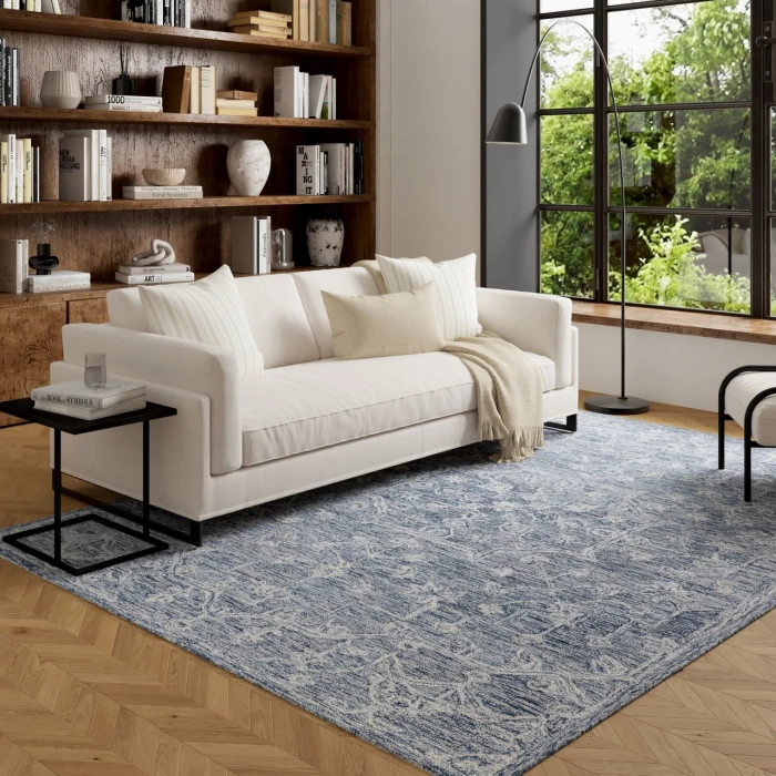Rugs Town Blue JUNIP 5ft. x 7ft.6in. Rectangle Rug