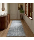 LR Home Juniper Blue JUNIP 2ft.6in. x 7ft.6in. Runner Rug
