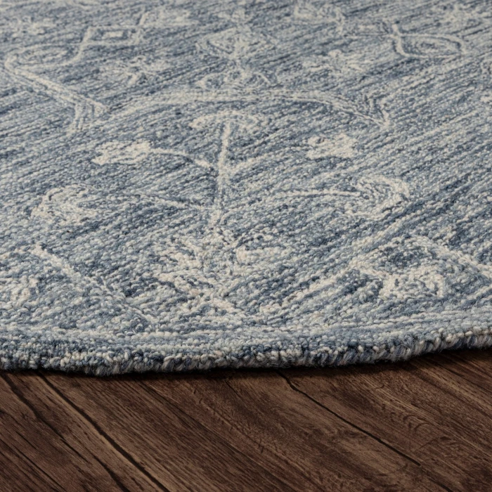 Rugs Town Blue JUNIP 5ft. x 5ft. Round Rug