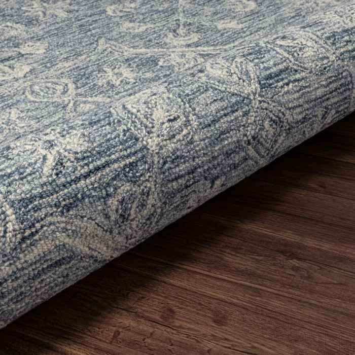 Rugs Town Blue JUNIP 5ft. x 5ft. Round Rug