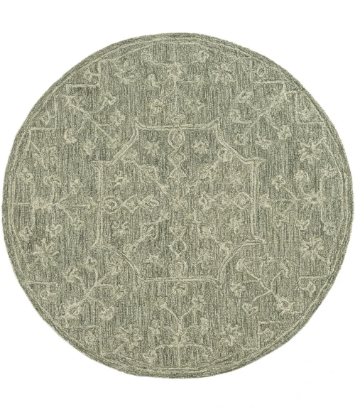 LR Home Juniper Green JUNIP 5ft. x 5ft. Round Rug