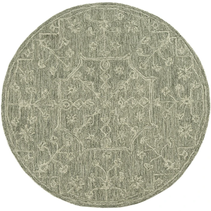 LR Home Juniper Green JUNIP 5ft. x 5ft. Round Rug