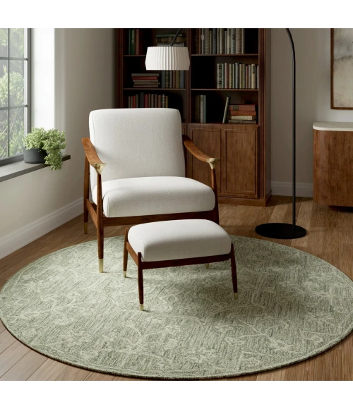LR Home Juniper Green JUNIP 5ft. x 5ft. Round Rug