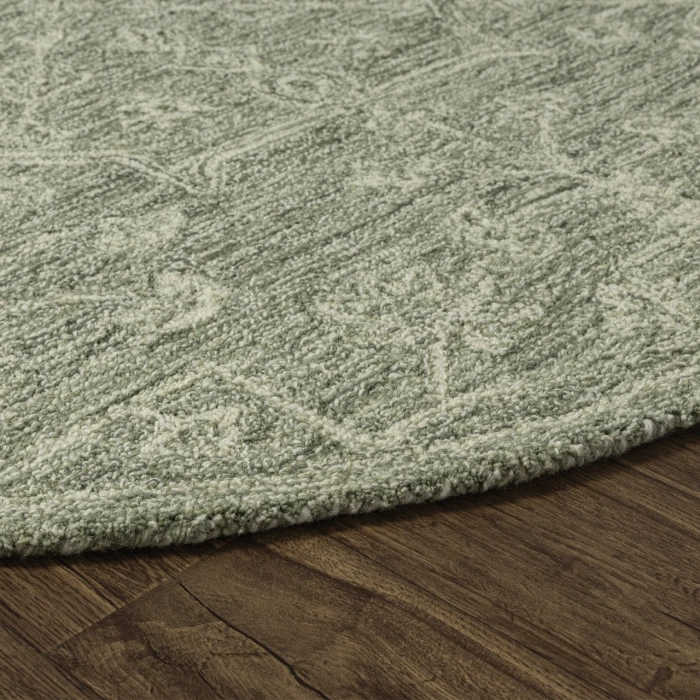 LR Home Juniper Green JUNIP 5ft. x 5ft. Round Rug