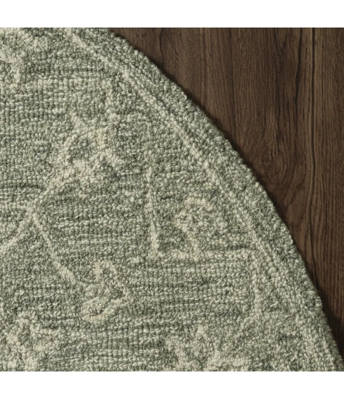 LR Home Juniper Green JUNIP 5ft. x 5ft. Round Rug