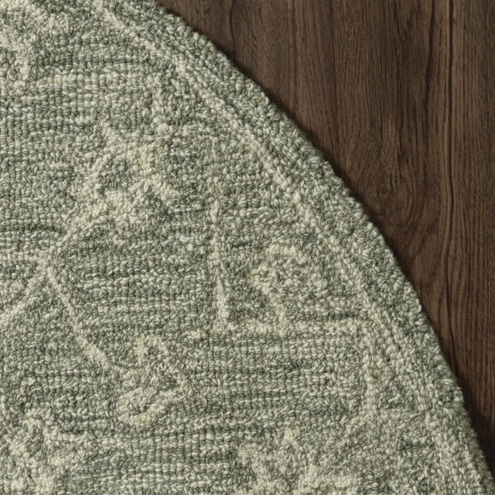 LR Home Juniper Green JUNIP 5ft. x 5ft. Round Rug