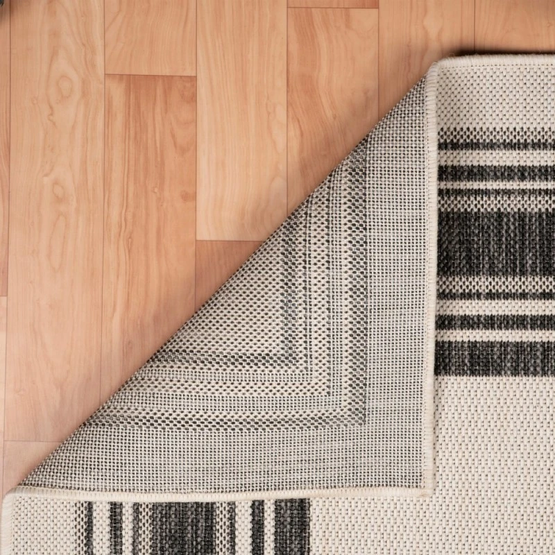Rugs Town 81759 White/ Anthracite 3' X 5' Rect. Rug