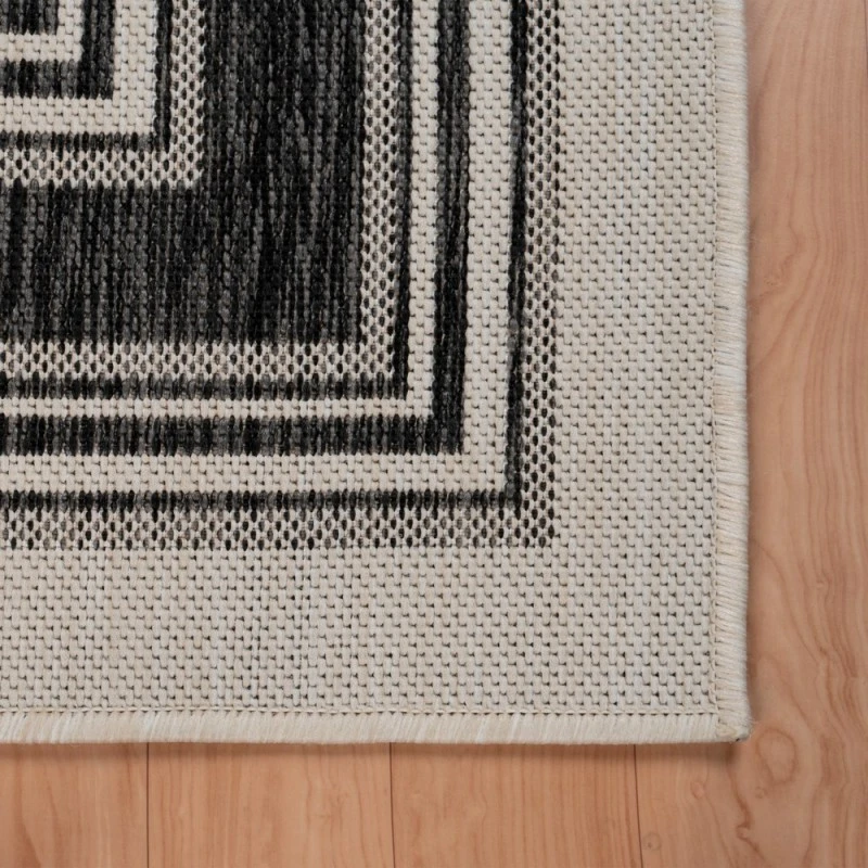 Rugs Town 81759 White/ Anthracite 3' X 5' Rect. Rug