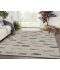 LR Home Kingston 82169 Natural/ Multi 5' X 7'9 Rect. Rug