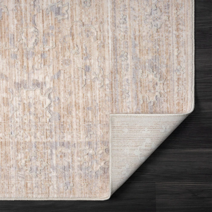 LR Home Lancaster 82299 Beige/ Gray 4' X 6' Rect. Rug
